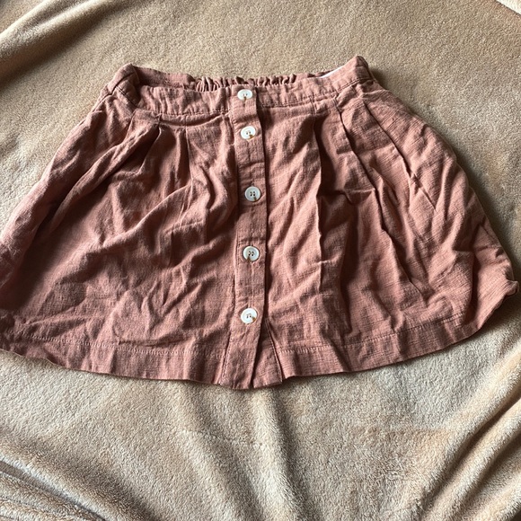 GB GIRLS - LIGHT BROWN SKIRT - Picture 1 of 4